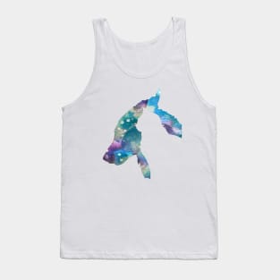 Cat and Dog Watercolor Portrait Tank Top